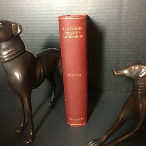 Very Old Antique Book of Poems by Swinburne